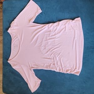 EUC AGLOW PINK MATERNITY QUARTER SLEEVE SHIRT